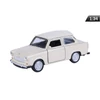 Makett autó, 1:34, PRL 601 Trabant, krém (A83952)