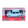 TRABANT-601-MODEL-METALOWY-WELLY-1-34-39-BLEKITNY-Stan-zlozenia-Calosc-die-cast
