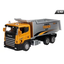 Makett autó, 1:43, Scania billencs, narancs-szürke
