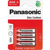Panasonic RedZinc R03RZ/4BP AAA/mikro cink-mangán tartós elem (4 db/csomag)