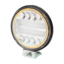 Kerek munkalámpa, 24 LED + angel eye, 12-24V,110x35mm