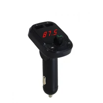 Bluetooth / FM Transzmitter, LED kijelzővel, 2+1 USB port (A26)