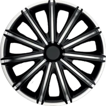 Dísztárcsa 13&quot; Nero Silver &amp; Black (4 darabos garnitúra)