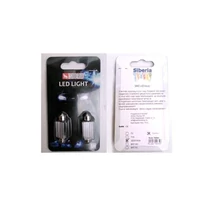 Izzó, szofita, 39mm, 12V, 3W, 3 SMD, fehér, Canbus, bliszteres