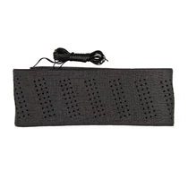 Kormányvédő, fűzős, fekete, perforált, 37-39cm (AM-5035)