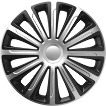 Dísztárcsa 15" Trend Silver &amp; Black (4 darabos garnitúra)