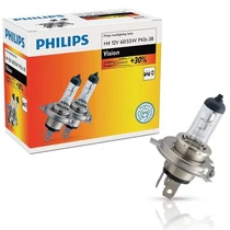 Philips H4 Vision izzó, 12V, 60/55W, +30% (2 db)