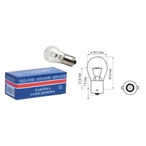 Izzó, 12V, 21W, BA15S (CC42356-CH, 382QLUX)