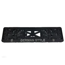 Rendszámtábla tartó, 3D feliratos, logós, GERMAN STYLE (P138) (KC)