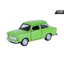 Makett autó, 1:34, PRL 601 Trabant, zöld (A83953)
