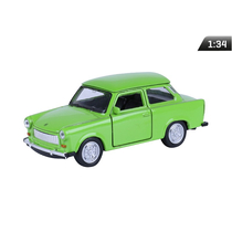 Makett autó, 01:34, PRL 601 Trabant celadon (zöld).