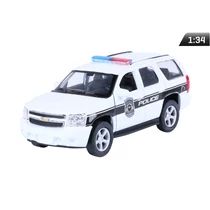 Makett autó, 1:34, 2008 Chevrolet Tahoe rendőrségi, fehér