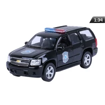 Makett autó, 1:34, 2008 Chevrolet Tahoe rendőrségi, fekete