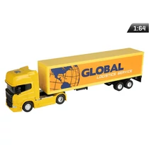 Makett kamion, 1:64, V8-as Scania 730, sárga