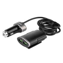 MYWAY 12/24V Töltő, 2X USB + 2X USB 5.1A, 100 CM-ES kábel, rögzítővel