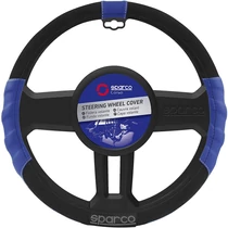 Kormányvédő, Sparco, Sport Line, perforált, kék/fekete, 38 cm (9311)
