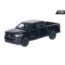 Makett autó, 1:34, Chevrolet Silverado 2017, fekete