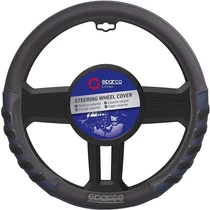 Kormányvédő, Sparco, PVC, fekete-kék, 38 cm (SPS101BL)