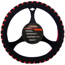 Szivacsos kormányvédő, fekete-piros, Sprint II, 37-39 cm