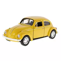 Makett autó, 1:34, VW Beetle sárga (A83982)