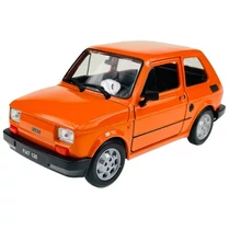 Makett autó, 1:21, Fiat 126, narancs