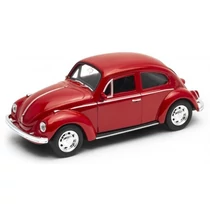 Makett autó, 1:34, Volkswagen beetle, piros