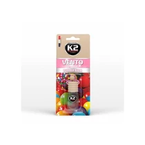 K2AUTO rágógumi illatú légfrissítő üvegben, 8ml, VENTO BUBBLE GUM (V449P)