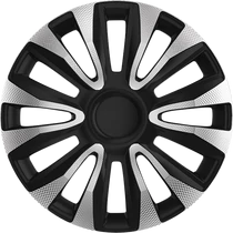 Dísztárcsa 15&quot; Avalon Carbon Silver Black (új!) (4 darabos garnitúra)