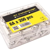 Biztosíték, hengeres, 8A (200db) (megszűnt termék)