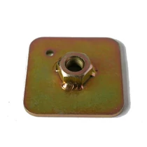 Biztonsági öv talpas anya, FIA , 65x65x3mm, angol (SZR-G50) (KC)