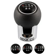 Váltógomb, Sparco Lazio fekete-króm (9665)
