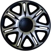 Dísztárcsa 14&quot; Nascar Silver-Black (4 darabos garnitúra)