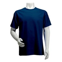 Kerek nyakú póló, kék, 100% pamut, XL