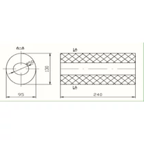 Univerzális ovál kipufogódob, Ø50, 350x210x120mm, 1be1kieltolt