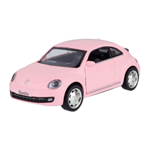 Makett autó, 1:32, RMZ VW New Beetle, rózsaszín