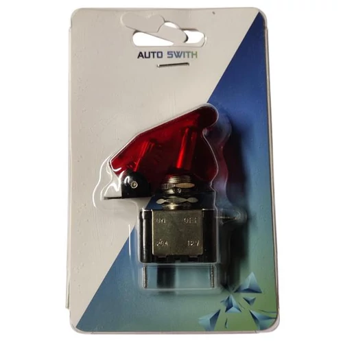 Billenőkapcsoló, piros, 12V, 20A