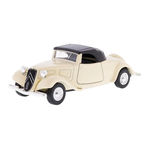 Makett autó, 1:34, 1939 CITROËN 11B Traction Avant kabrió, krémszínű