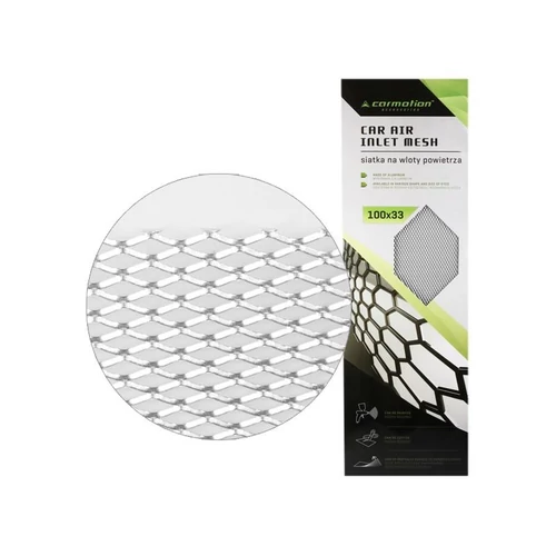 Ezüst grillrács, 100x33 cm (rács: 7x12 mm)