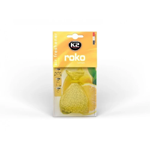 K2AUTO citrom illatú légfrissítő csomag, 20g, roko Lemon