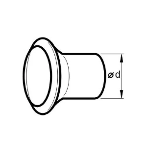 Kúpos csővég, Ø45mm (263-004)