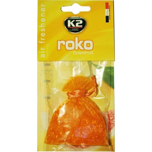 K2AUTO grapefruit illatú légfrissítő csomag, 20g, roko Grapefruit