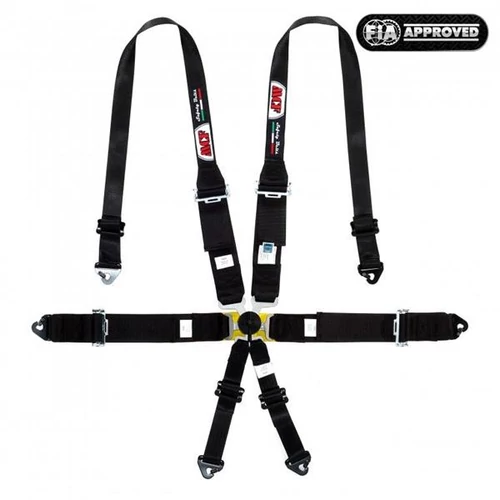 MCF homológ hatpontos HANS biztonsági öv, fekete