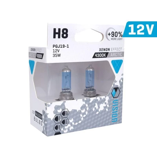 Izzó VISION arctic white H8 12V35W PGJ19-1 U E4 +90% 2db (KC)