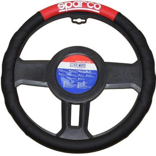 Kormányvédő, Sparco, fekete-piros, 38 cm (9697)