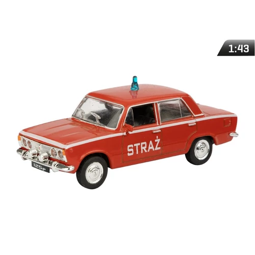 Makett autó, 1:43 Fiat 125p őrség, piros