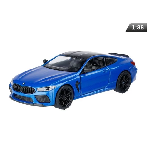 Makett autó, 1:38, BMW M8 Competition Coupé, kék
