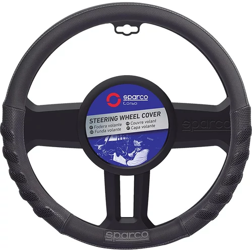 Kormányvédő, Sparco, PVC, fekete, 38 cm (SPS101BK)