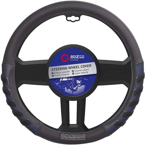 Kormányvédő, Sparco, PVC, fekete-kék, 38 cm (SPS101BL)