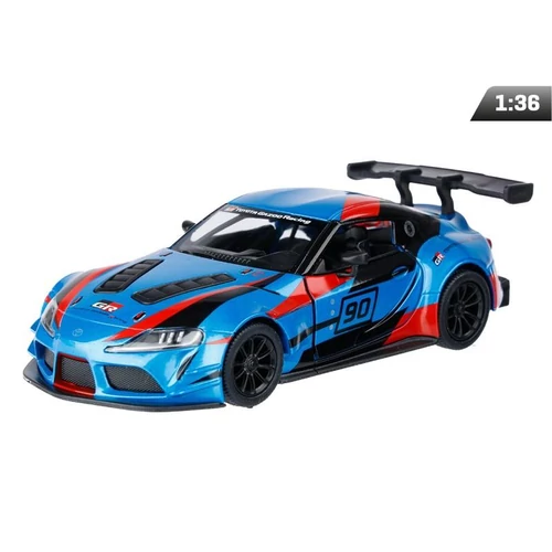Makett autó, 1:36, Toyota GR Supra Racing Concept, kék/piros