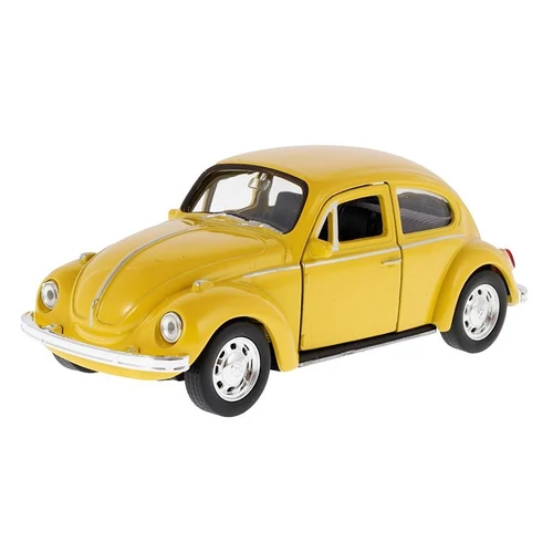 Makett autó, 1:34, VW Beetle sárga (A83982) (megszűnt termék)